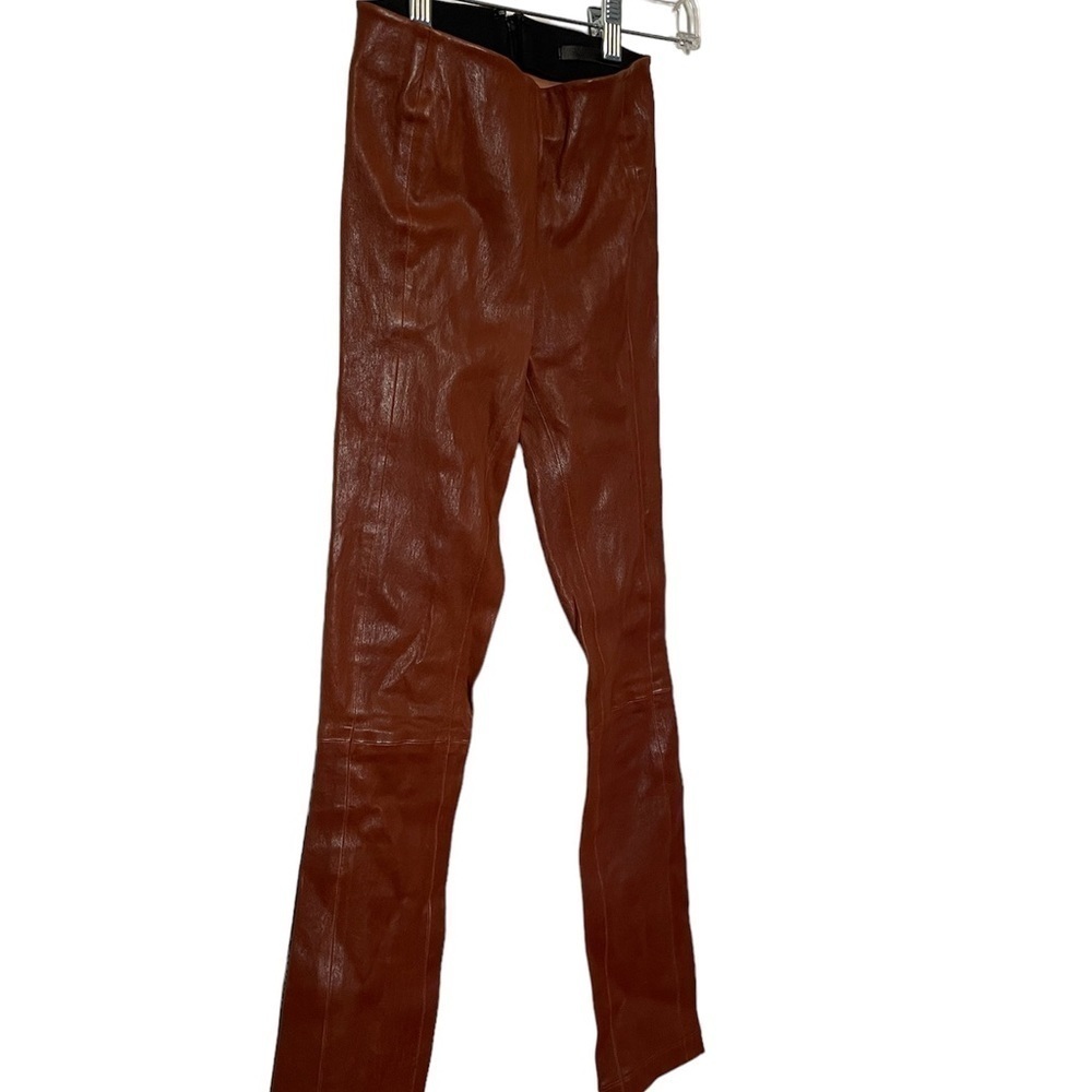 Rag & bone Brown 100% Lamb Leather Pants - Picture 2 of 13